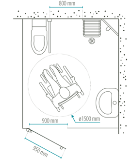 Cabine WC PMR