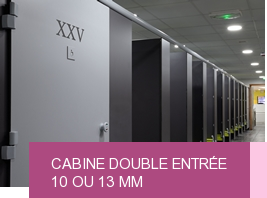 Cabine Double entre | 10 ou 13 mm