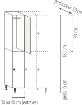 schema multi-casiers 2 cases par colonne France Equipement schema multi-casiers 2 cases par colonne