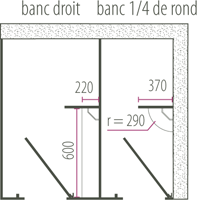 Schéma technique ensemble pare-douche