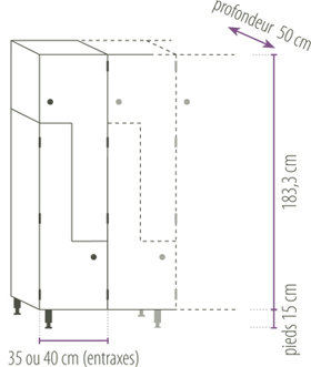 schema casier Z fermé